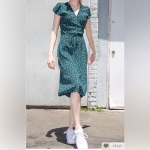 Brandy Melville Midi Floral Wrap Dress